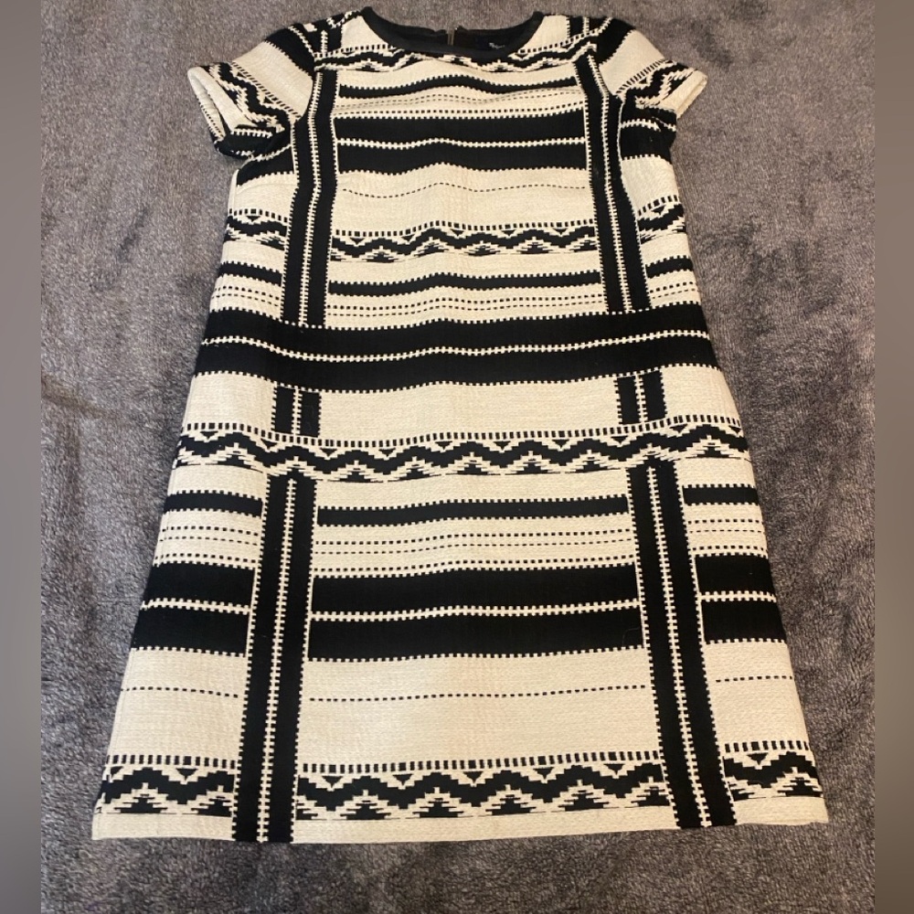 Madewell Western Retro Grunge Aztec Print Mini Dress Size 00 - Picture 2 of 5